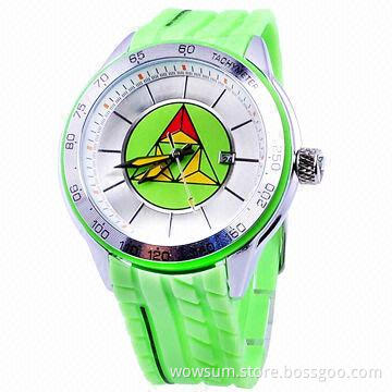 Plastic Watches with Colorful Design, Eco-friendly Material, with Japan Quartz Movement
